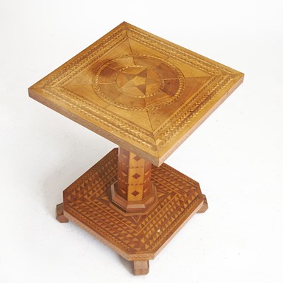 Lot 262 - Continental Parquetry Inlaid Center Table