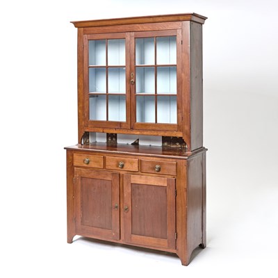 Lot 438 - Federal Walnut Step-Back Cupboard