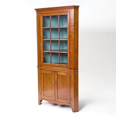 Lot 447 - Federal Cherry Corner Cupboard