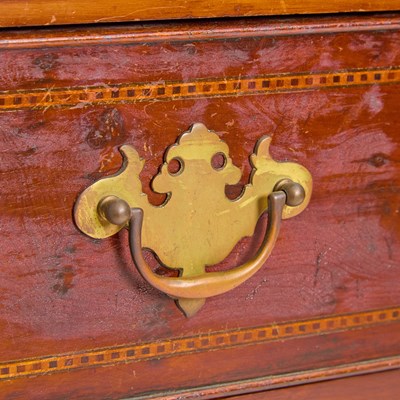 Lot 132 - George II Style Inlaid Mahogany Dresser Base