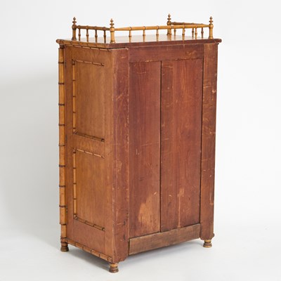 Lot 372 - Victorian Faux Bamboo Side-Lock Chest of Drawers