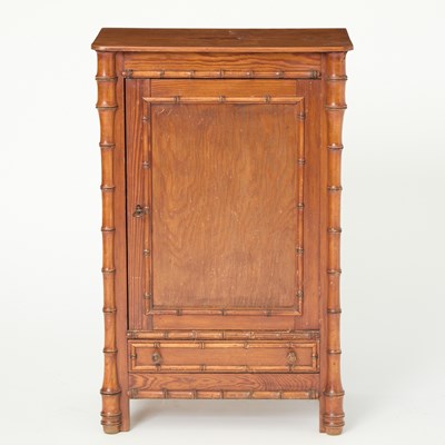 Lot 367 - Victorian Faux Bamboo & Bird's Eye Maple Trefoil Table