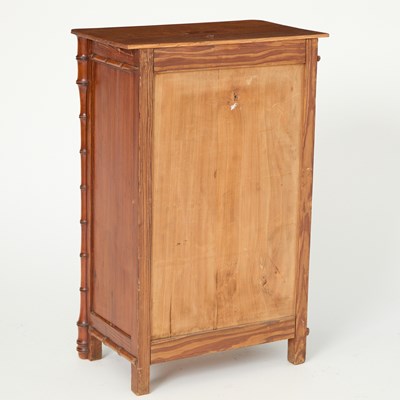 Lot 367 - Victorian Faux Bamboo & Bird's Eye Maple Trefoil Table