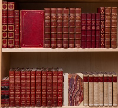 Lot 167 - A group of finely bound books, mostly in red leather