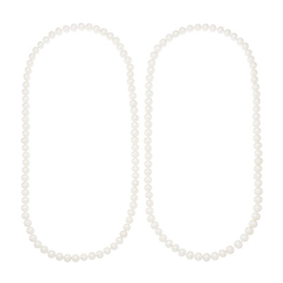 Lot 1125 - Two Long Freshwater Pearl Necklaces