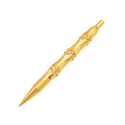 Lot 1043 - Tiffany & Co. Gold Bamboo Pen