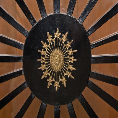 Lot 287 - Pair of Biedermeier Fruitwood and Part Ebonized Cabinets