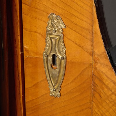 Lot 287 - Pair of Biedermeier Fruitwood and Part Ebonized Cabinets