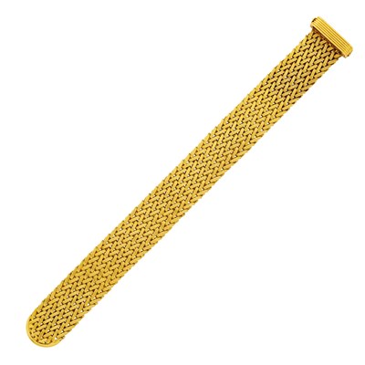 Lot 10 - Cartier London Braided Gold Slide Bracelet