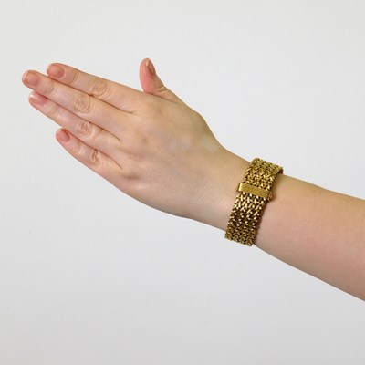 Lot 10 - Cartier London Braided Gold Slide Bracelet