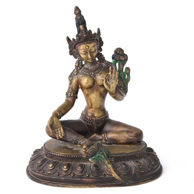 Lot 99 - Tibetan Bronze Figure of Tara