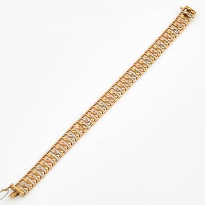 Lot 257 - Gold Flexible Bracelet, 14K 9 dwt.