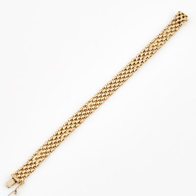 Lot 258 - Gold Flexible Bracelet, 14K 8 dwt.