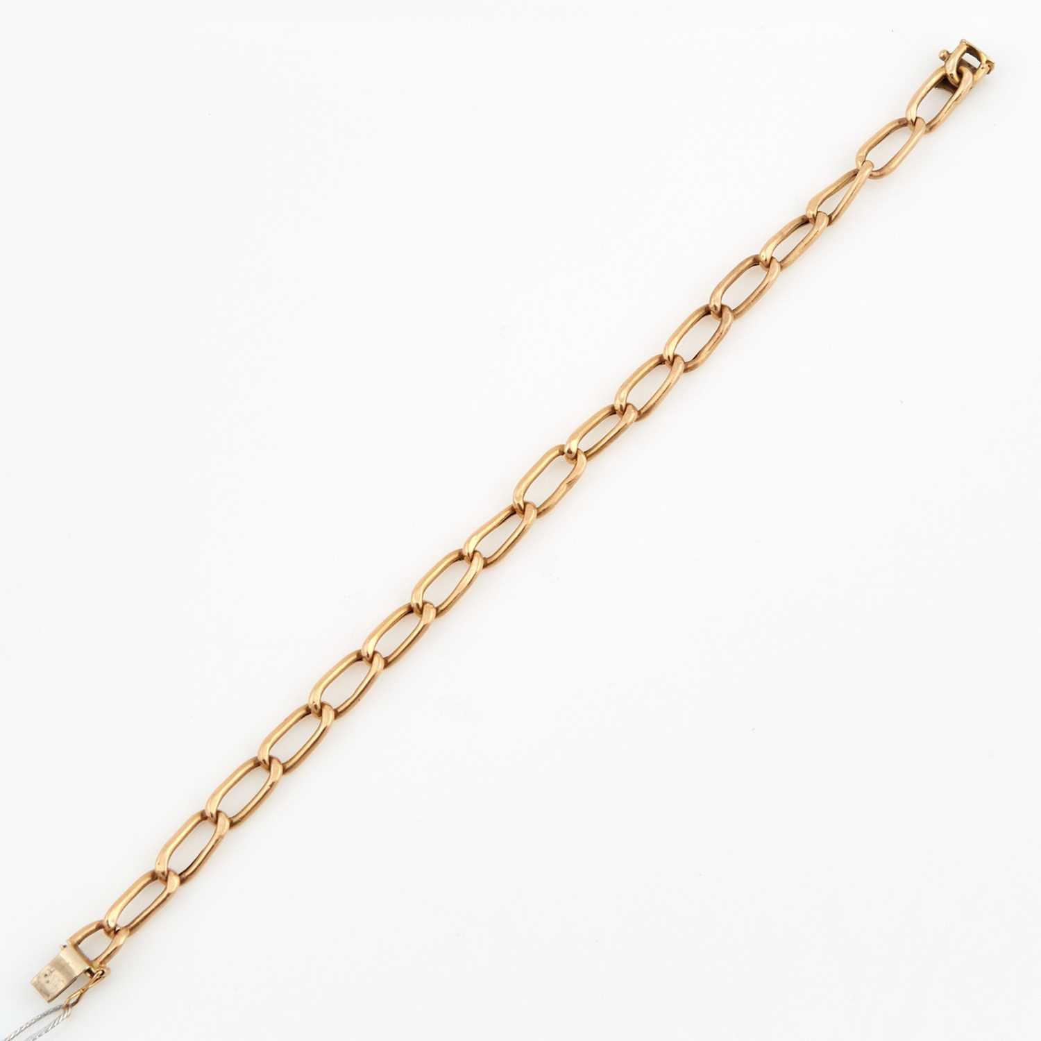 Lot 273 - Gold Flexible Bracelet, 14K 4 dwt., damaged
