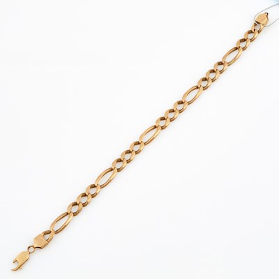Lot 353 - Gold Flexible Bracelet, 14K 16 dwt., damaged