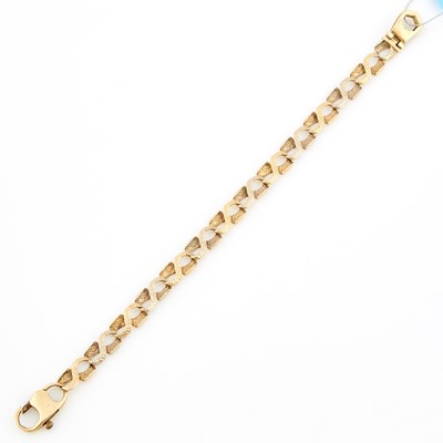 Lot 364 - Gold Flexible Bracelet, 14K 10 dwt.