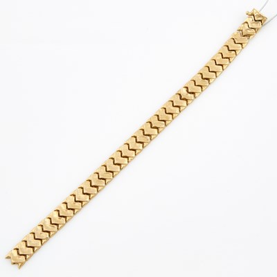 Lot 366 - Gold Flexible Bracelet, 14K 7 dwt., damaged