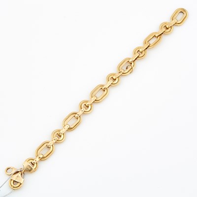 Lot 368 - Gold Flexible Bracelet, 14K 6 dwt., damaged