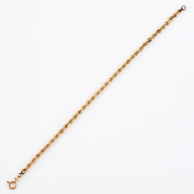 Lot 489 - Gold Flexible Bracelet, 14K 2 dwt.