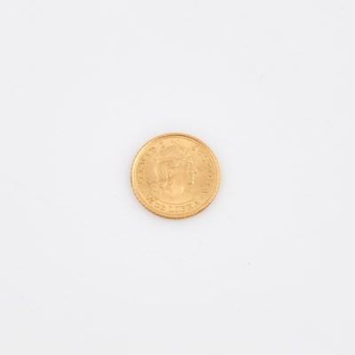 Lot 492 - Foreign Gold Coin: Peru, 1/5 Libra--1966