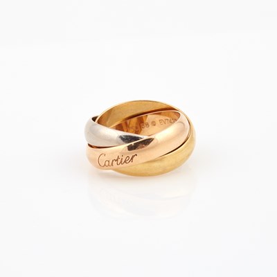 Lot 494 - Gold Trinity Ring, 18K 11 dwt., bears signature Cartier