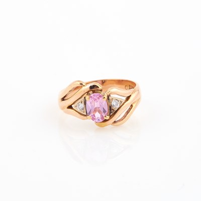 Lot 509 - Gold and Stone Ring, 18K 3 dwt. all