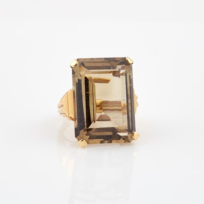 Lot 518 - Gold and Stone Ring, 18K 9 dwt. all