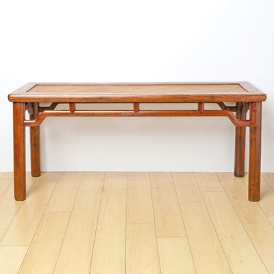 Lot 141 - A Chinese Huanghuali Bench