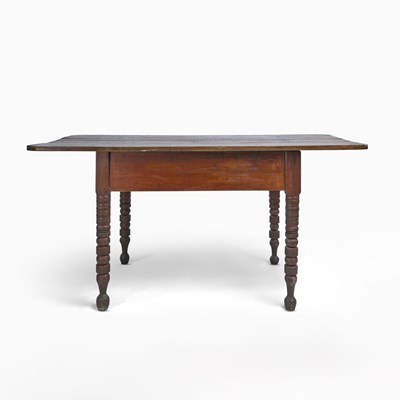 Lot 41 - Walnut and Maple Farm Table