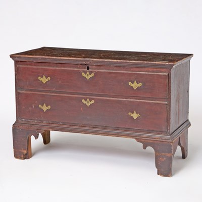 Lot 375 - Chippendale Painted Poplar Blanket Chest