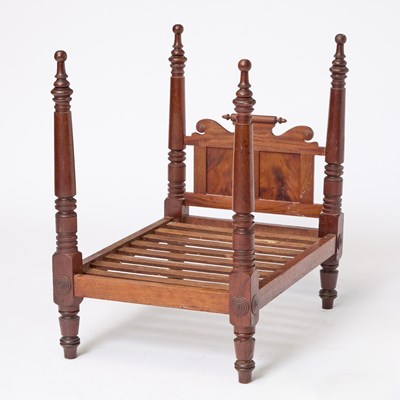 Lot 471 - Classical Mahogany Miniature Bed