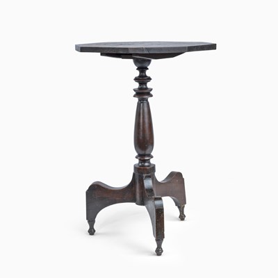 Lot 53 - Walnut and Cherry Tilt-Top Stand