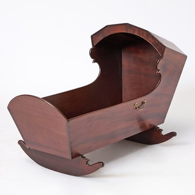 Lot 376 - Chippendale Mahogany Cradle