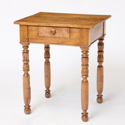 Lot 383 - Federal Carved Maple Work Table