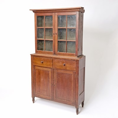 Lot 390 - Federal Cherry and Walnut Cupboard