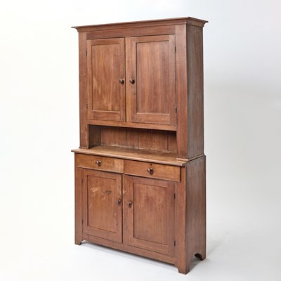 Lot 413 - Walnut Stepback Cupboard