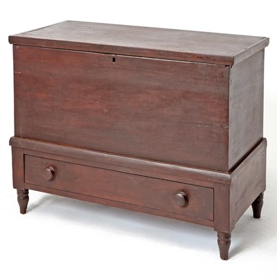 Lot 380 - Walnut Sugar Chest on Frame