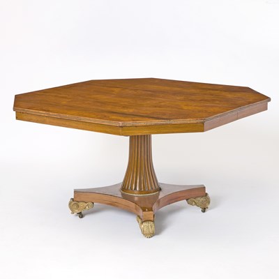 Lot 759 - Regency Style Rosewood and Gilt-Metal Mounted Extension Dining Table