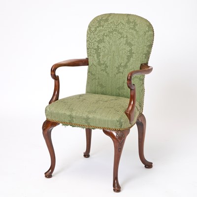 Lot 702 - George II Style Mahogany Shepherd's Crook Armchair