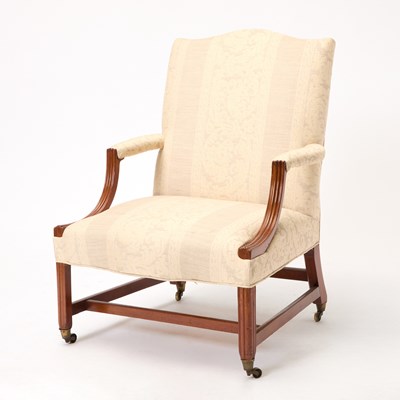 Lot 154 - George III Mahogany Library Armchair