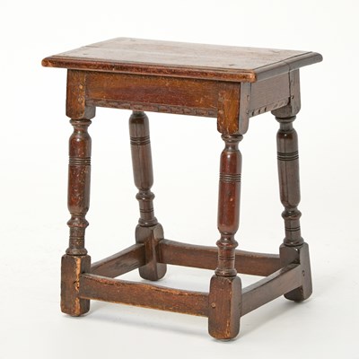 Lot 156 - Charles II Style Oak Joint Stool