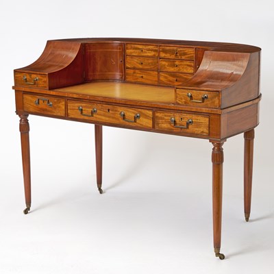 Lot 337 - Edwardian Inlaid Mahogany Carlton House Desk