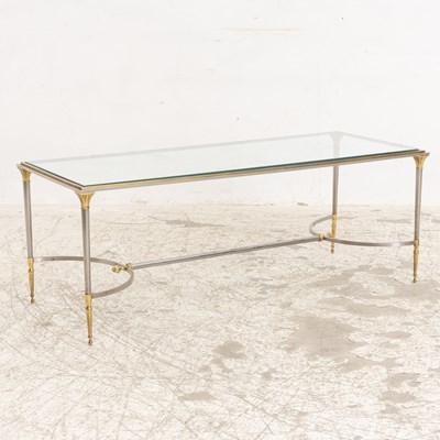 Lot 4 - Metal & Glass Low Table