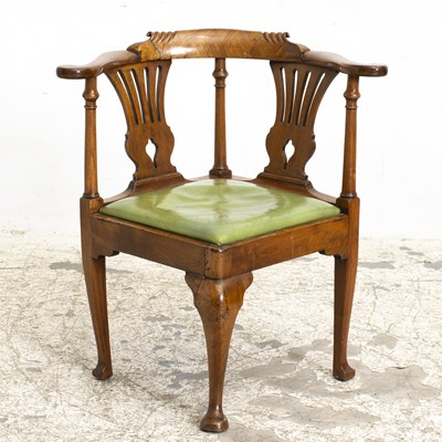 Lot 9 - George II Style Corner Chair