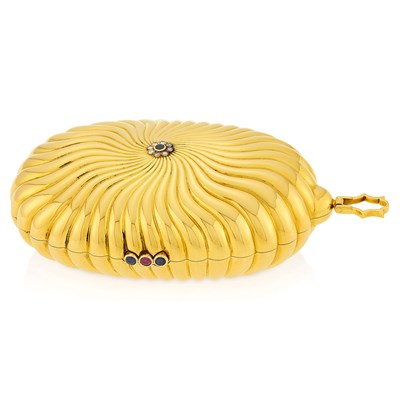 Lot 99 - Gold, Gem-Set and Diamond Clutch