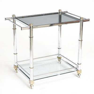 Lot 364 - Mid-Century Modern Steel Bar Cart