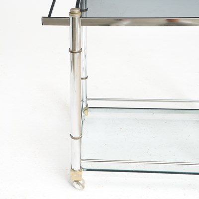 Lot 364 - Mid-Century Modern Steel Bar Cart