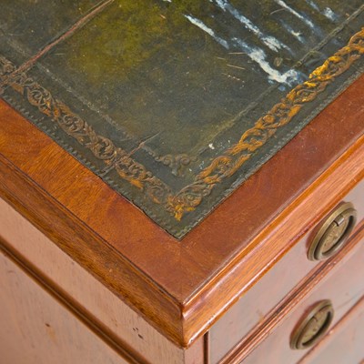 Lot 129 - George III Style Mahogany Double Pedestal Desk
