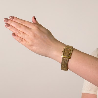 Lot 113 - Piaget Tricolor Gold Wristwatch