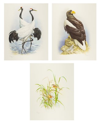 Lot 156 - The Rare Birds of China by J. Fenwick Lansdowne, with an original watercolor